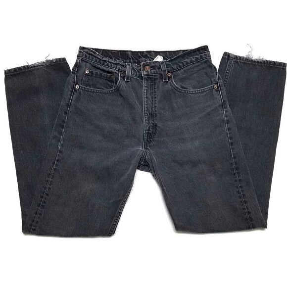 VINTAGE Levi's 505 Relaxed Fit Straight Leg Stone Wash Denim Jeans - Picture 3 of 12